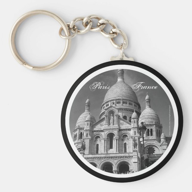 Basilique du Sacré-Coeur Paris Keychain Nyckelring (Framsidan)