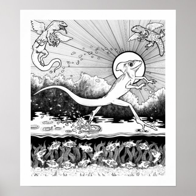 Basilisk - Djur - 15 x 17 Poster (Framsidan)