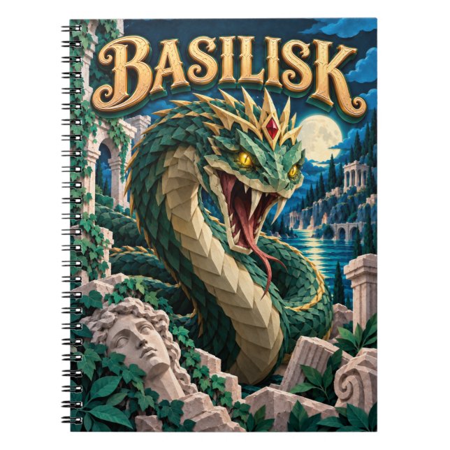 Basilisk, Pappersklippsmonster Anteckningsbok (Framsidan)