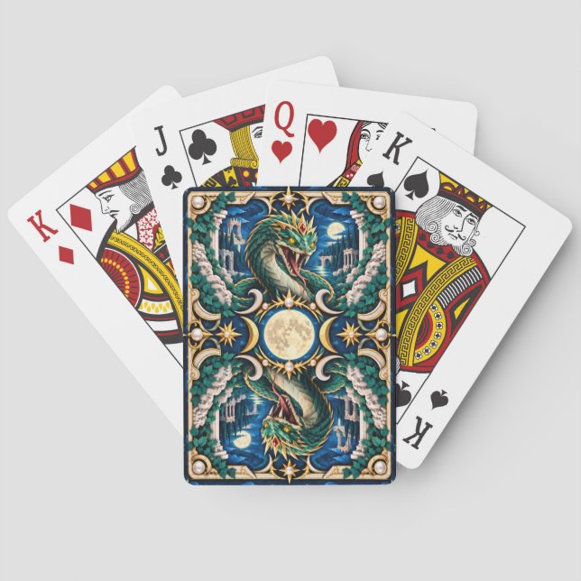 Basilisk, Pappersklippsmonster Casinokort (Baksidan)
