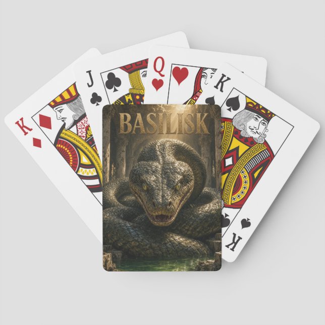 Basilisk spelkort, Poker kort Casinokort (Baksidan)