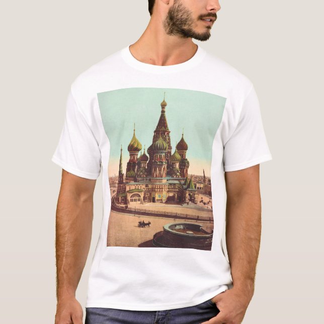 Basiliskatedralen, Röda torget Moskva T Shirt (Framsida)