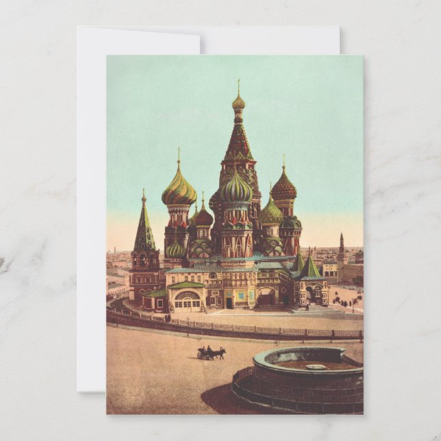 Basiliuskatten, Röda torget Moskva Inbjudningar (Framsida)