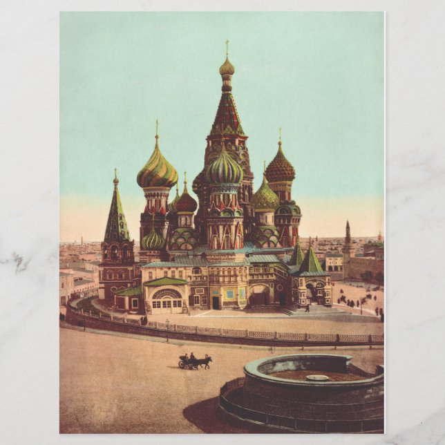 Basiliuskatten, Röda torget Moskva Reklamblad (Framsidan)