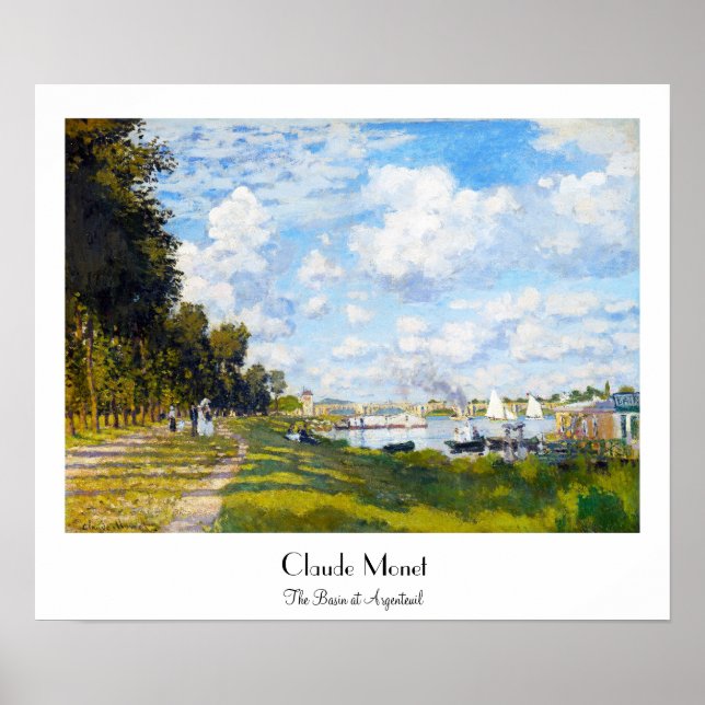 Basin i Argentina Claude Monet Poster (Framsidan)