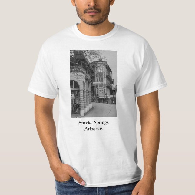 Basin Park och Flatiron Flats Grayscale T Shirt (Framsida)