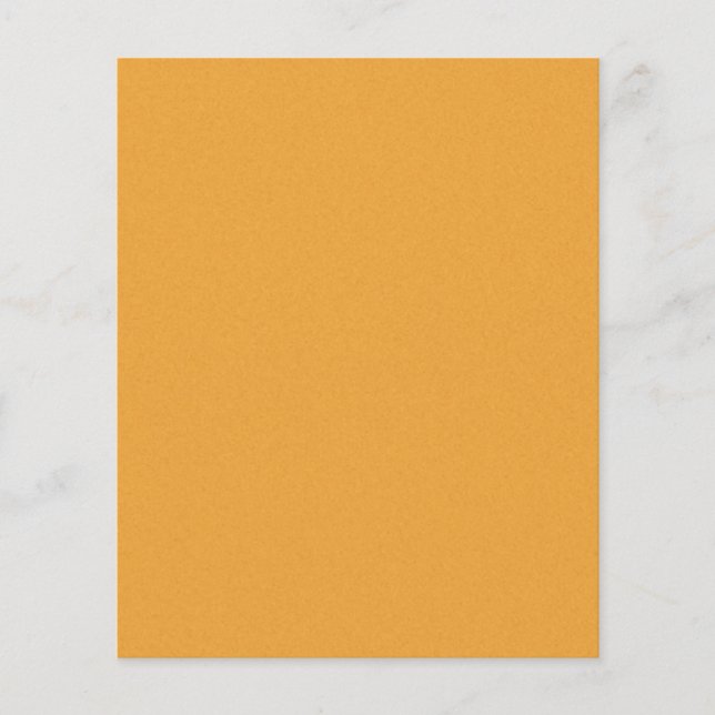 basisk SOLID ORANGE FÄRG BACKGROUND TAPET TEX Flygblad (Framsidan)