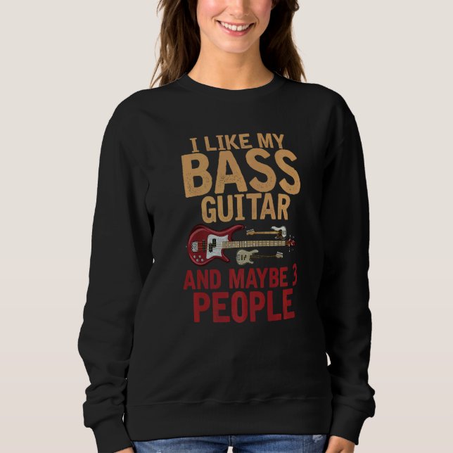 Basist Musik Basgitarrist Musiker  Basgitarr T Shirt (Framsida)