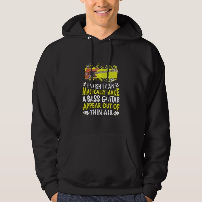 Basist Musik Musiker Bas Magisk Bas G Hoodie (Framsida)