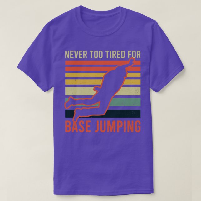 Basjumpning är aldrig för föråldrad för basjumpnin t shirt (Design framsida)