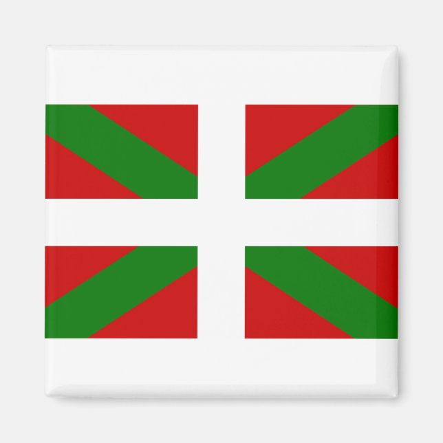 bask flagga magnet (Framsidan)