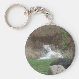 Bask White Tiger Nyckelring