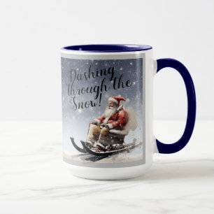 "Baskar genom Snö!" Kaffe/Tea Mugg
