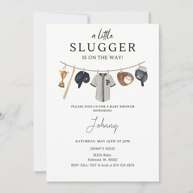 Baskbollens babyskor - inbjudan (Framsida)