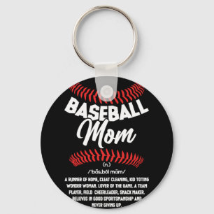 Baskbollssoftball Mamma Nyckelring