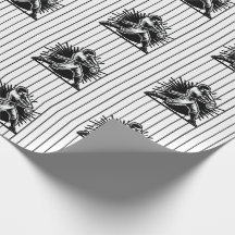 Baskeball Batter Birthday Wrapping Papper