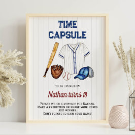 Baskeball Birthday Time Kapseltecken Poster