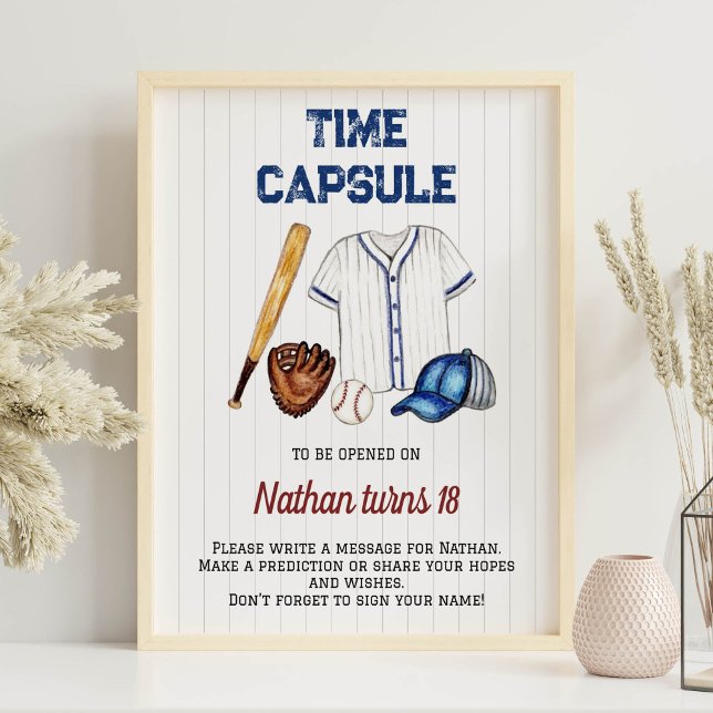 Baskeball Birthday Time Kapseltecken Poster (Skapare uppladdad)