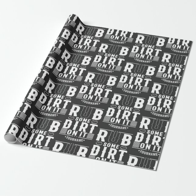 Baskeball förstör lite smutsig på den presentpapper (Utrullad)