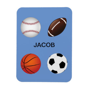Baskeball, fotboll, sport och basketboll magnet