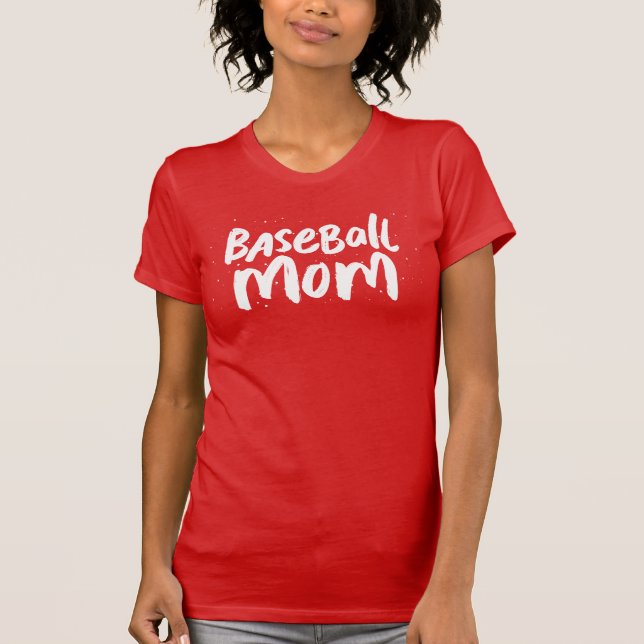 Baskeball mamma trendig snyggt coola, vit  t shirt (Framsida)
