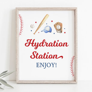Baskeball Rookie Hydration Station Birthday-tecken Poster