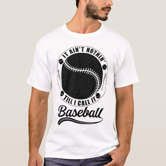 Baskeball Say, Baseball Älskare Coola Quote T Shirt (Framsida)