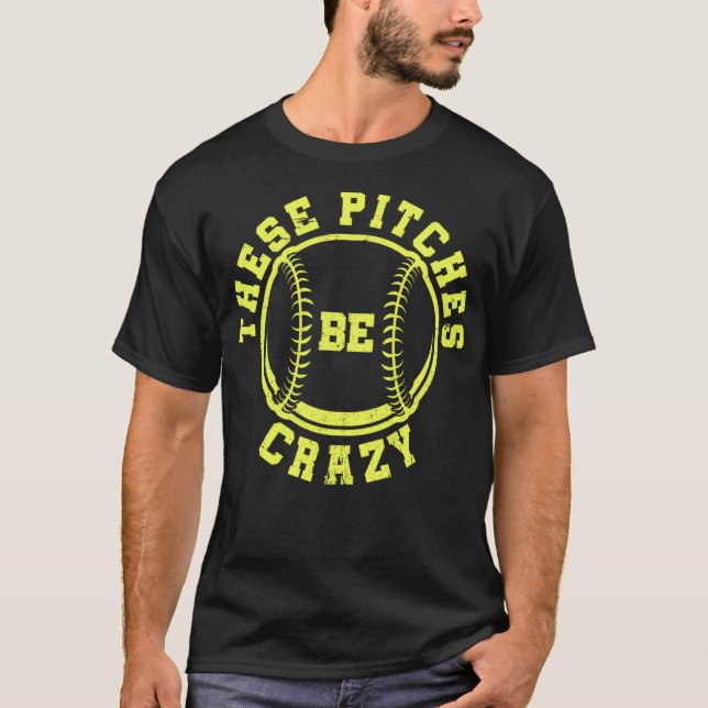 Baskebollsoftball De här krysslorna är galna T Shirt (Framsida)