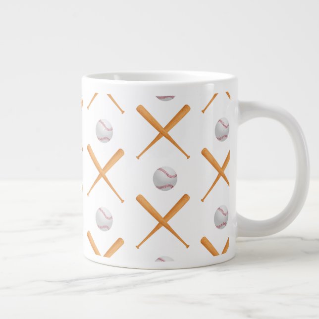Baskebollsportarna Mönster Jumbo Mugg (Höger)
