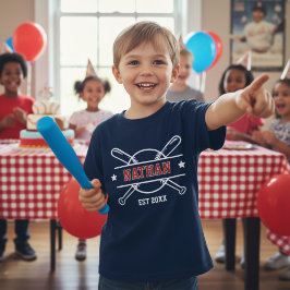 Baskebollsporttemat Namn - födelsedag T Shirt