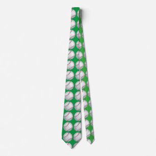 Basken Art Mönster Grönt Tie Slips