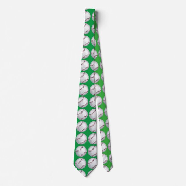Basken Art Mönster Grönt Tie Slips (Framsida)