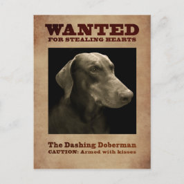 Basken Doberman-vykortet Vykort
