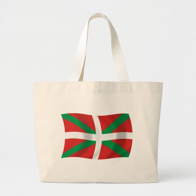 Basker Folk Flag Shoppingväska Jumbo Tygkasse (Framsidan)