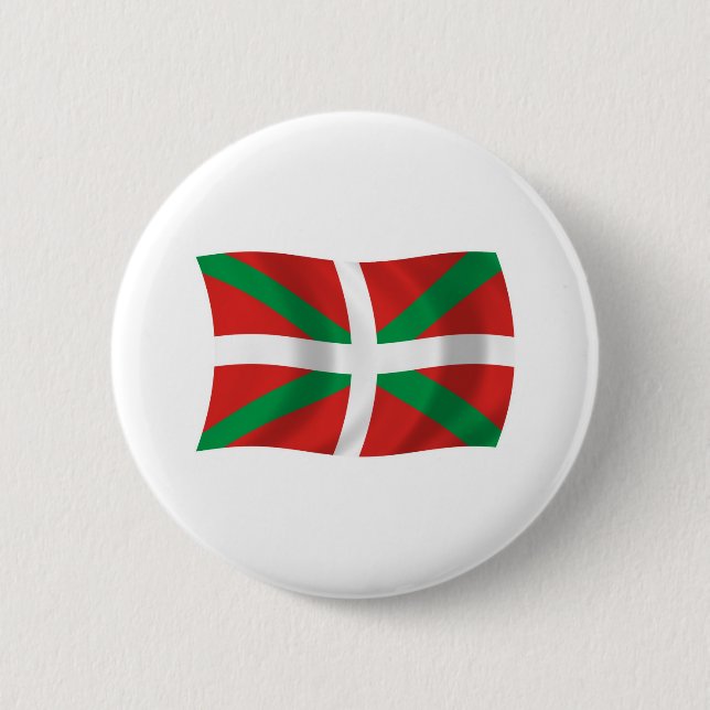 Baskerfolkets Flagga Knapp (Framsida)