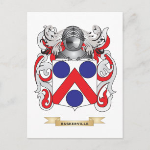 Baskerville Jacka av Arm (Family Crest) Vykort