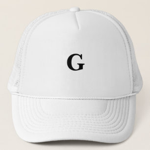 Baskerville teckensnitt monogram G anpassat symbol Keps