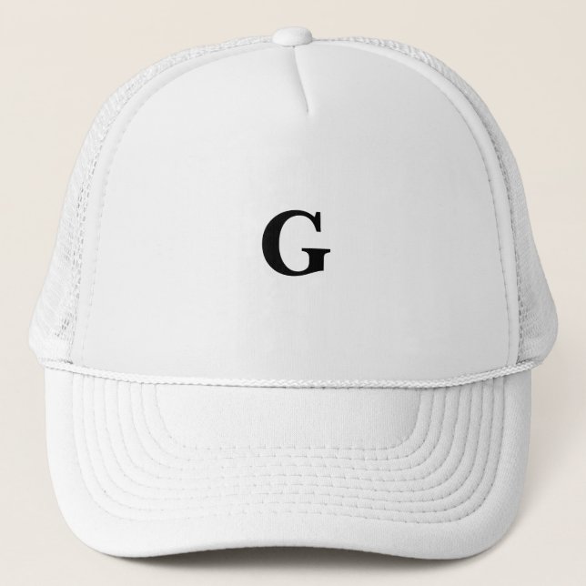 Baskerville teckensnitt monogram G anpassat symbol Keps (Framsida)