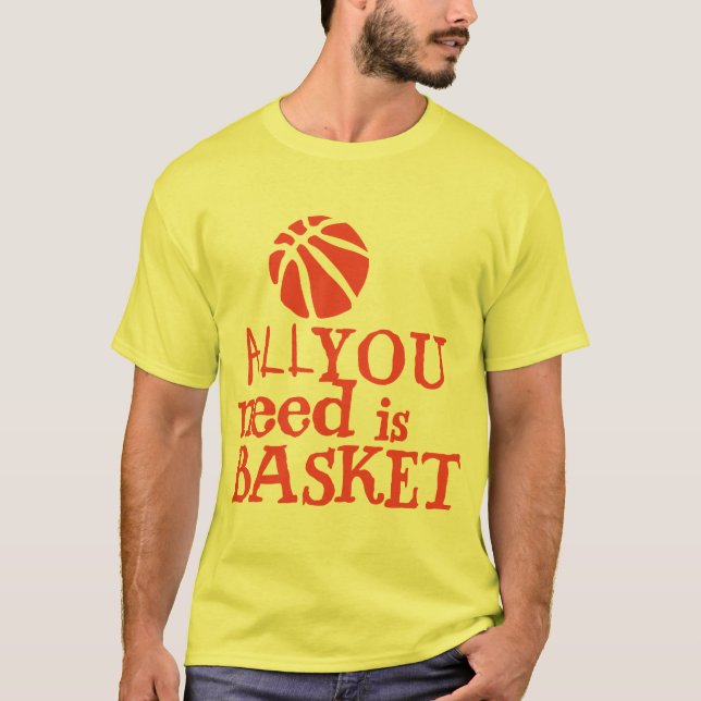 basket all you need citation ballon sport t shirt (Framsida)