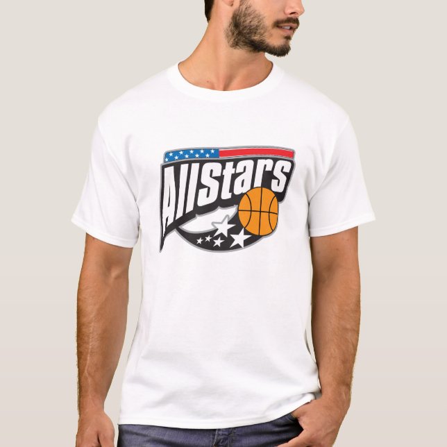 Basket alla stjärnor tee shirt (Framsida)
