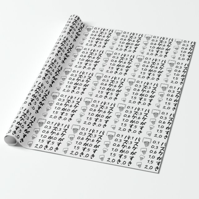 Basket älskare presentpapper (Utrullad)
