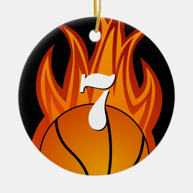Basket - anpassad prydnad julgransprydnad keramik (Framsidan)