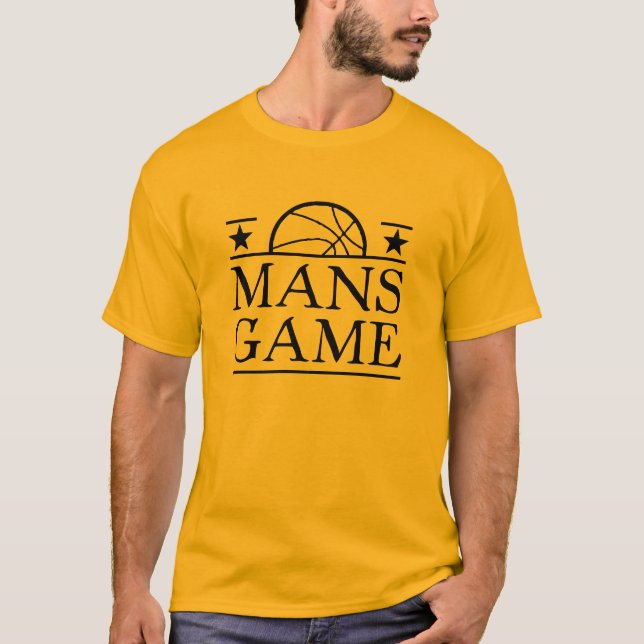 Basket är en man lek tee (Framsida)
