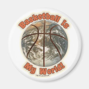 Basket är min värld! magnet