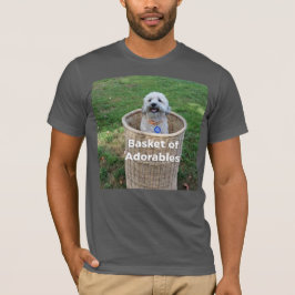 Basket av Adorables: Förtjusande hundar för T Shirt