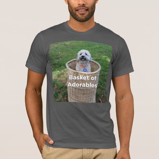 Basket av Adorables: Förtjusande hundar för T Shirt (Framsida)