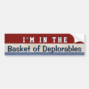 Basket av Deplorables det roliga valHillary Bildekal