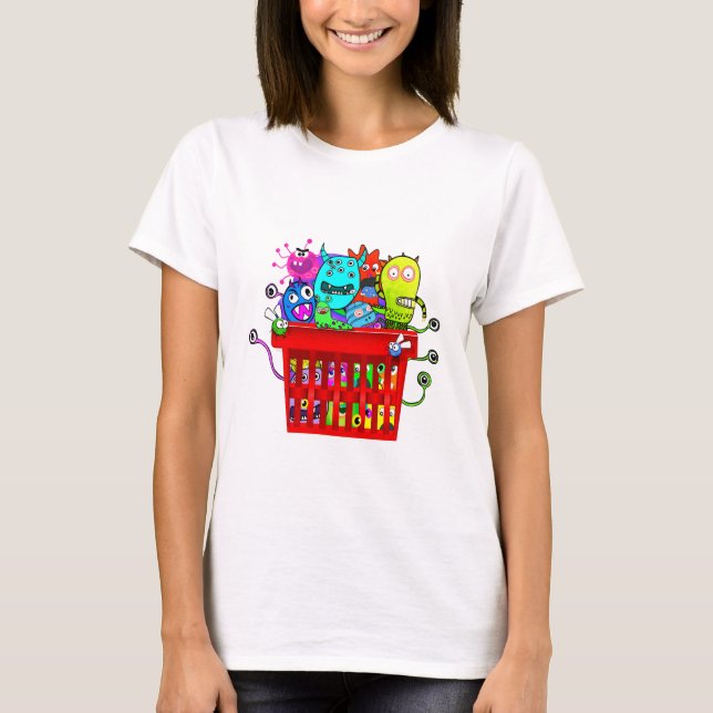 Basket av Deplorables, förtjusande beklagansvärt Tee Shirt (Framsida)