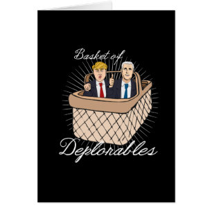 Basket av Deplorables - trumfencentmynt -- Hälsningskort