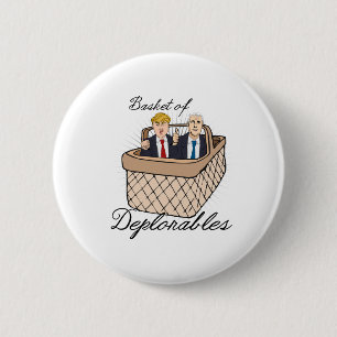 Basket av Deplorables - trumfencentmynt -- Knapp